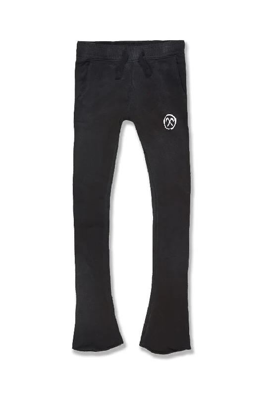 Kids Afterlife Stacked Sweatpants (Black Shadow)