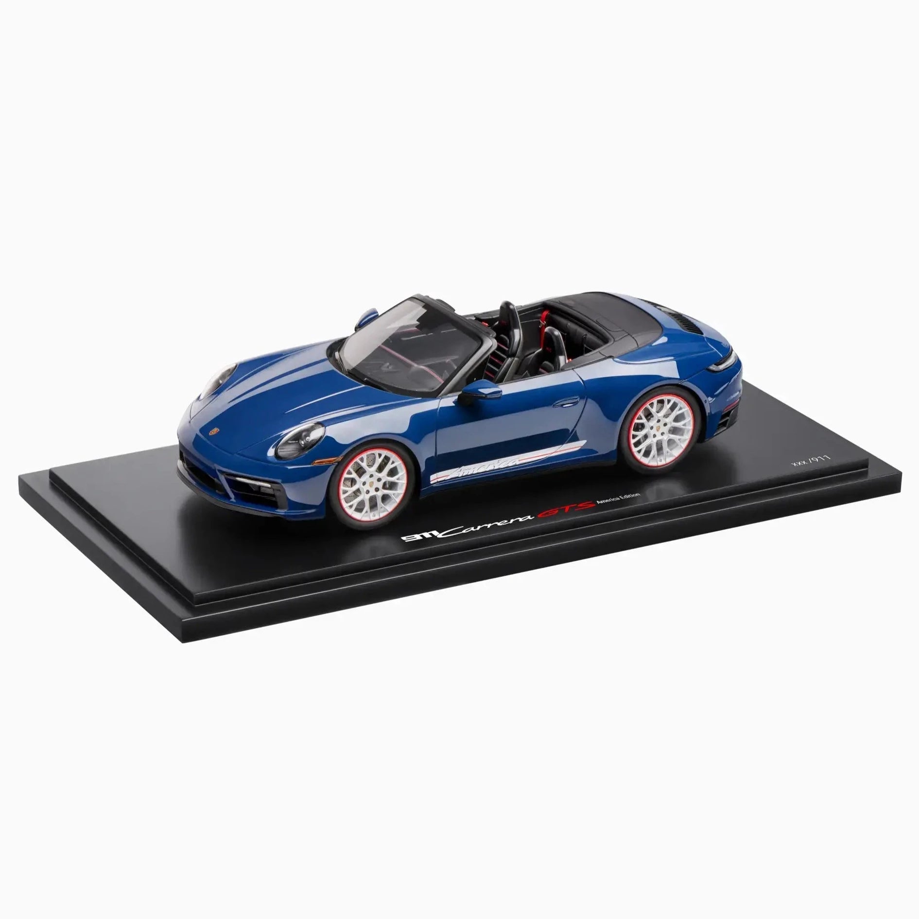 Porsche 911 Carrera GTS Cabriolet America Edition Model Car , 1:18 Scale