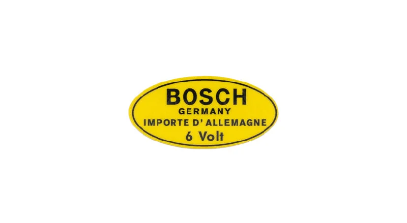 Porsche Classic 356 Adhesive Label –“Bosch”