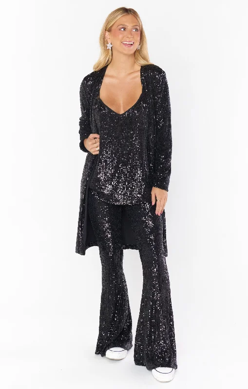 Mercury Bells Short ~ Midnight Glitz Sequins