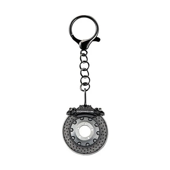 Porsche Brake Disc Caliper Keychain - Black