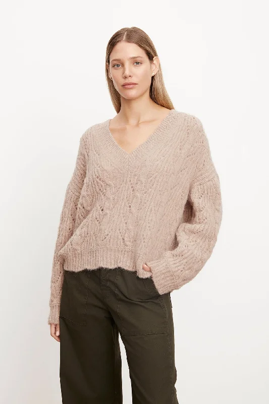 SADE ALPACA BLEND V-NECK SWEATER