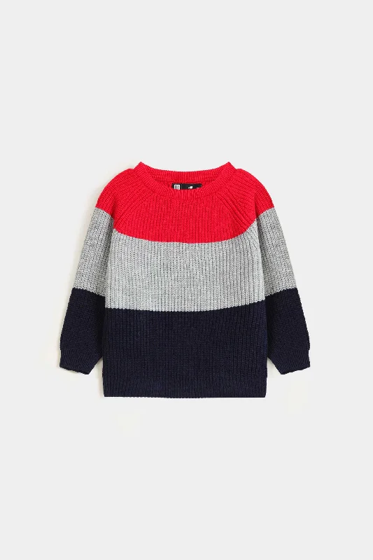 Color-Block Knitted Sweater