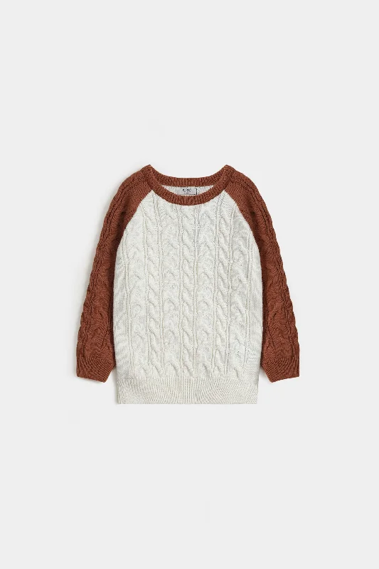 Cable Knit Raglan Sweater