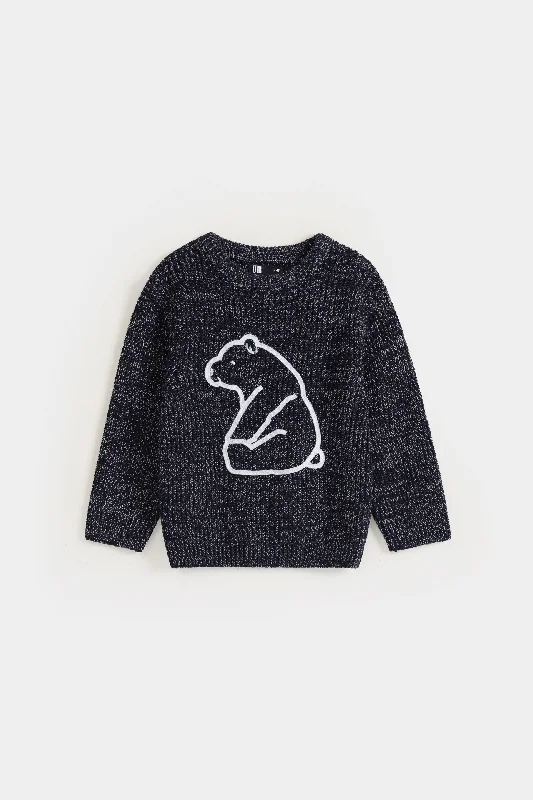 Embroidered Polar Bear Sweater