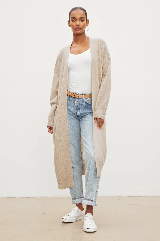 LISA WOOL CASHMERE DUSTER CARDIGAN