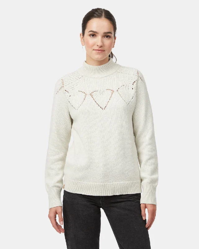 Highline Pointelle Turtleneck Sweater