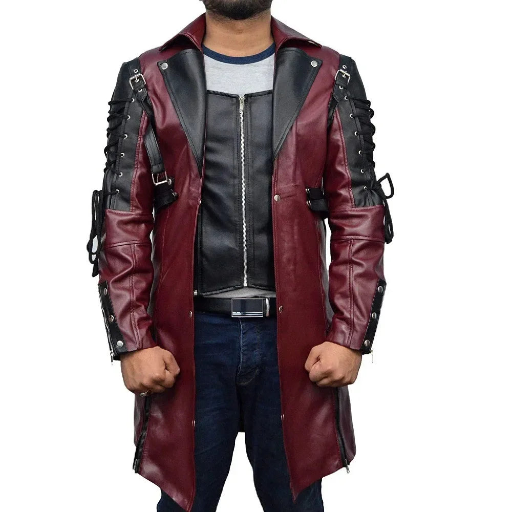 Men's Mid Length Punk Gothic Coat