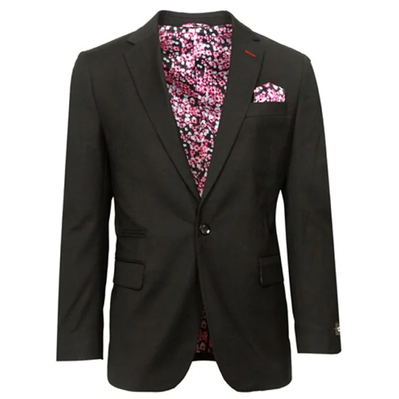 Black Slim Fit Sport Coat for Men