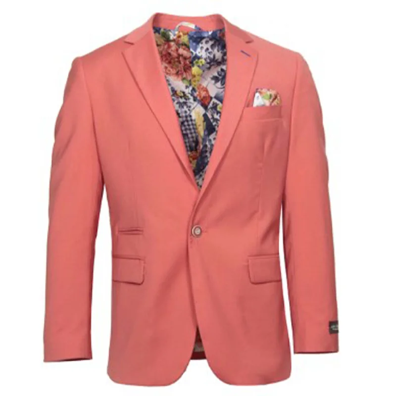 Coral Slim Fit Sport Coat