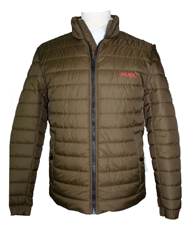 Hugo Boss Padded Jacket Dark Green Water Repellent EU 54 - XL SALE