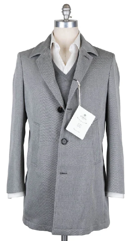 Luigi Borrelli Light Gray Coat - 40 US / 50 EU