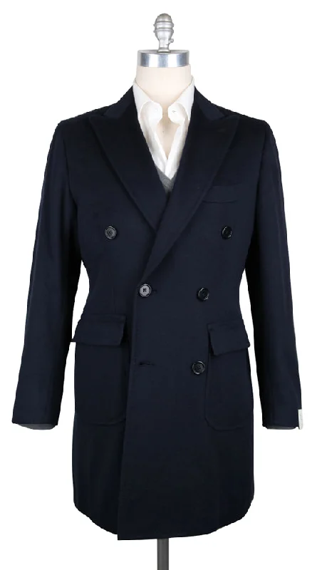 Luigi Borrelli Midnight Navy Blue Coat