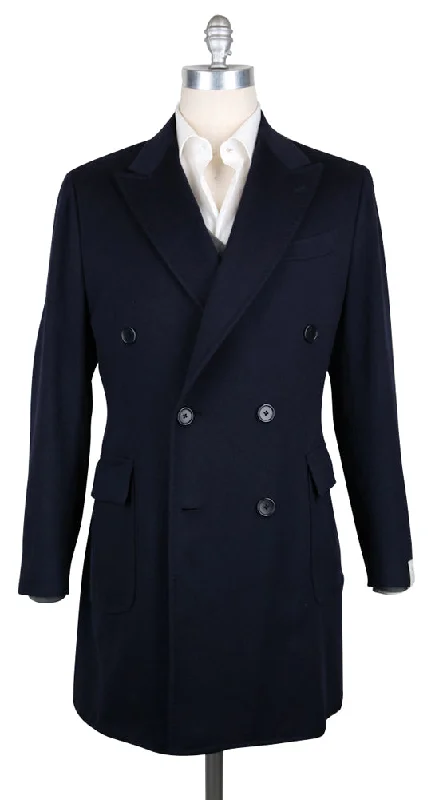 Luigi Borrelli Midnight Navy Blue Coat