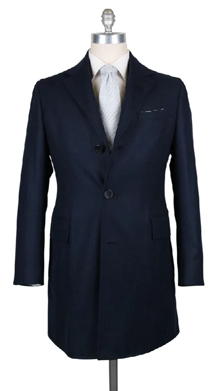 Luigi Borrelli Midnight Navy Blue Coat