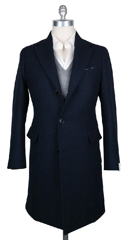 Luigi Borrelli Midnight Navy Blue Coat