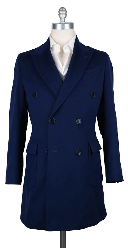 Luigi Borrelli Navy Blue Coat