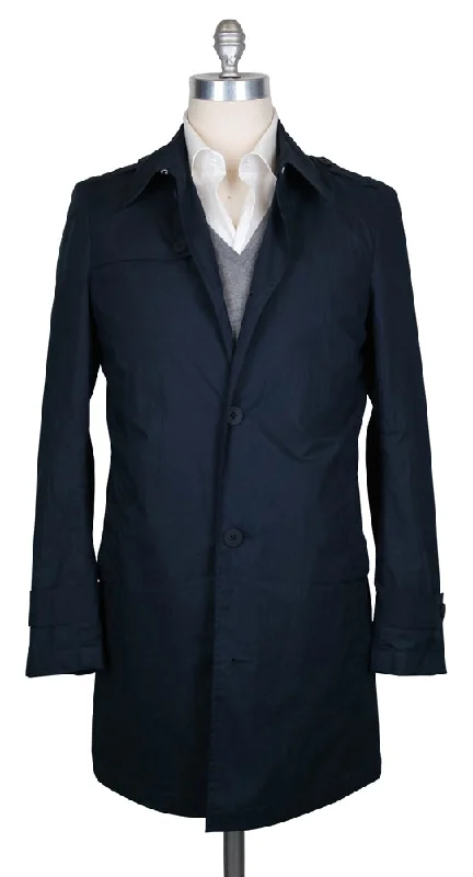 Luigi Borrelli Navy Blue Raincoat