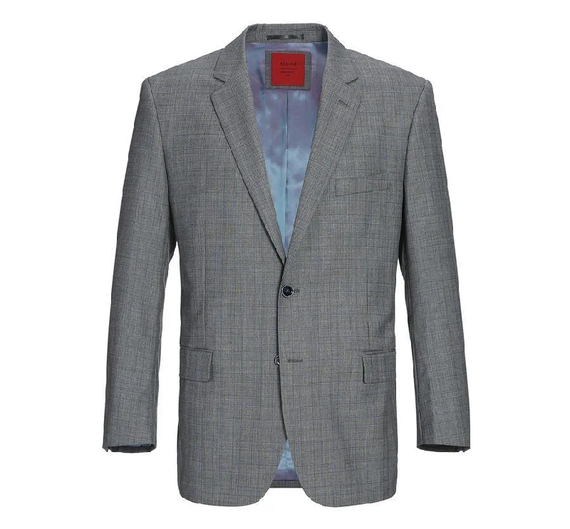 Renoir Men's Classic Fit Plaid Blazer Wool Sport Coat