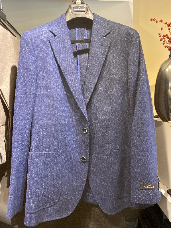 Paul Betenly Dark Blue Textured Sport Coat