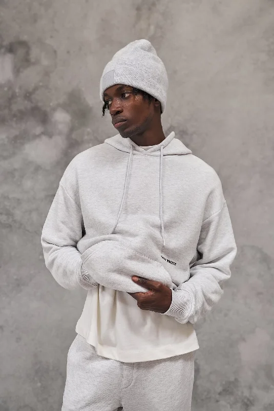 DESIGN DEPARTMENT PANEL HOODIE - GREY MARL