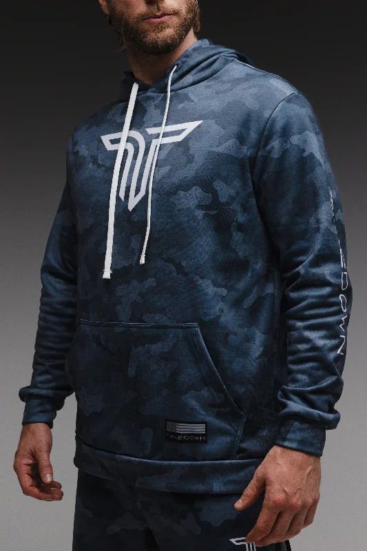 Urban Camo Performance Hoodie - Navy