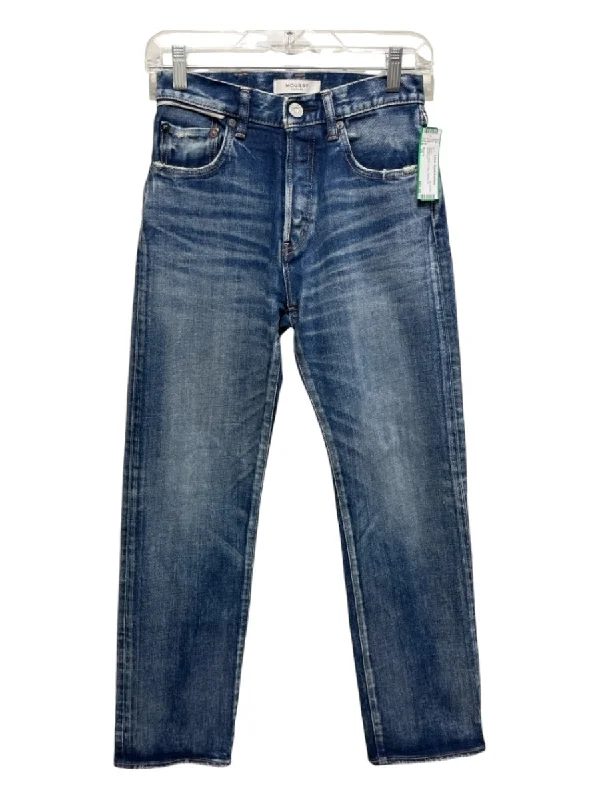 Moussy Size 25 Medium Wash Cotton Button Fly Jeans