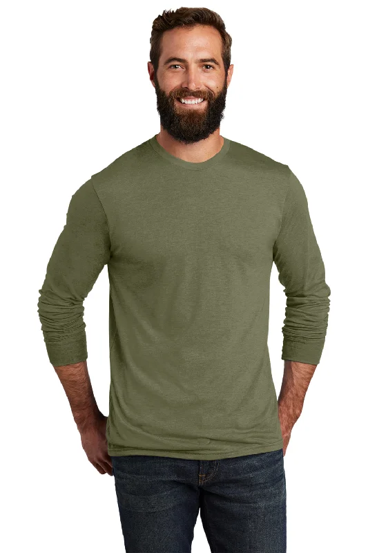 Allmade Mens Long Sleeve Crewneck T-Shirt - Olive You Green