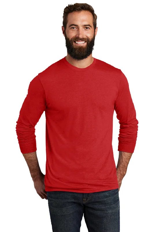 Allmade Mens Long Sleeve Crewneck T-Shirt - Rise Up Red