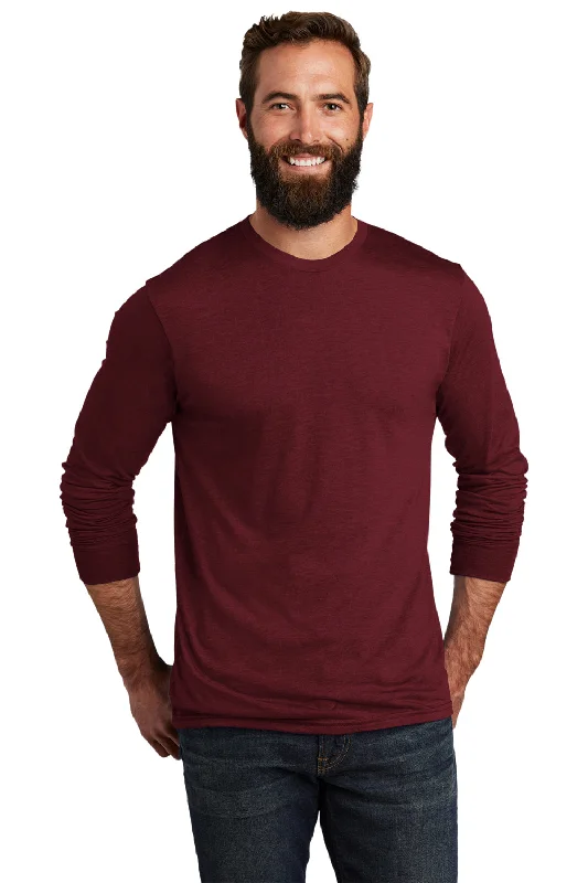 Allmade Mens Long Sleeve Crewneck T-Shirt - Vino Red