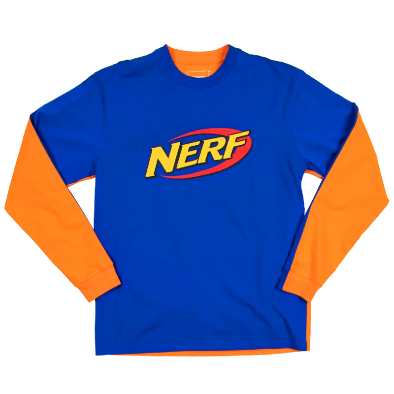 Nerf 50/50 Blue & Orange Long Sleeve Tee