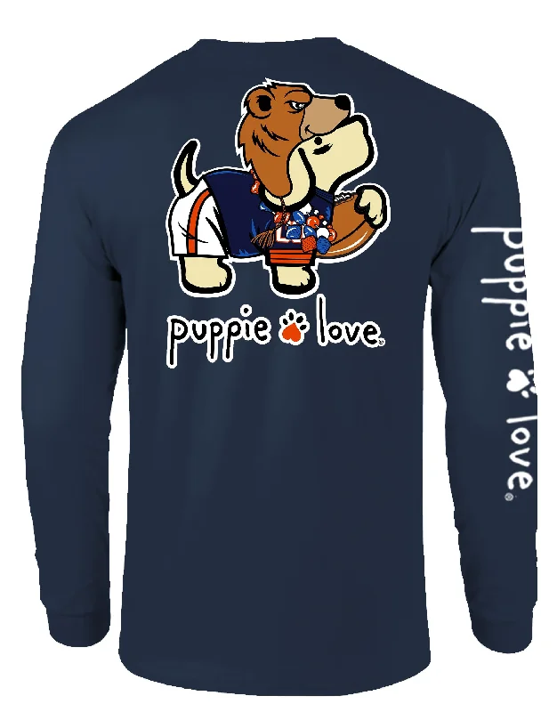 ORANGE AND NAVY MASCOT PUP, ADULT LS