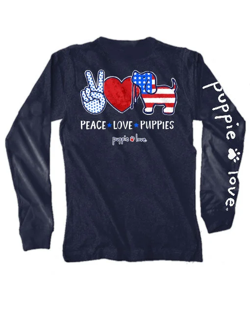 PEACE, LOVE, PUPPIES, ADULT LS