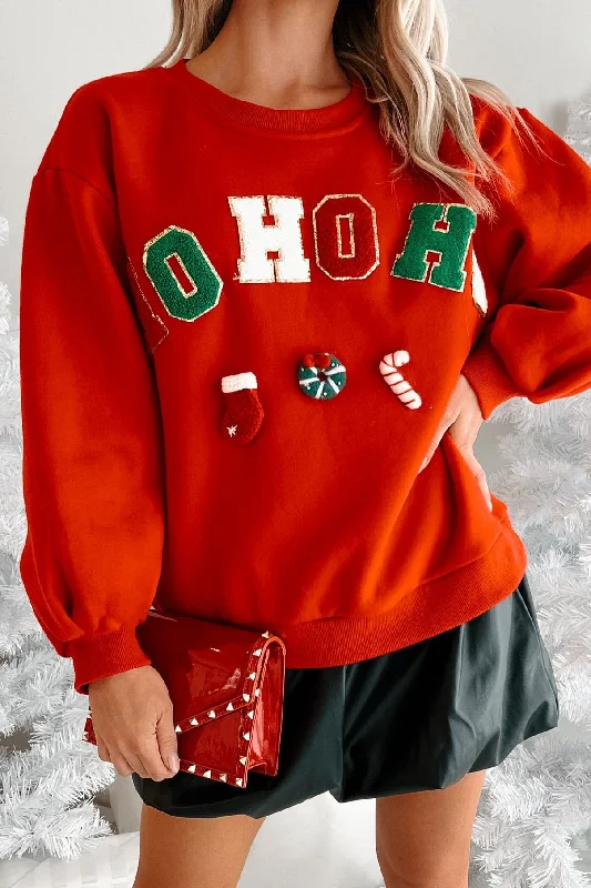 Santa's Calling Holiday Sweatshirt (Red)