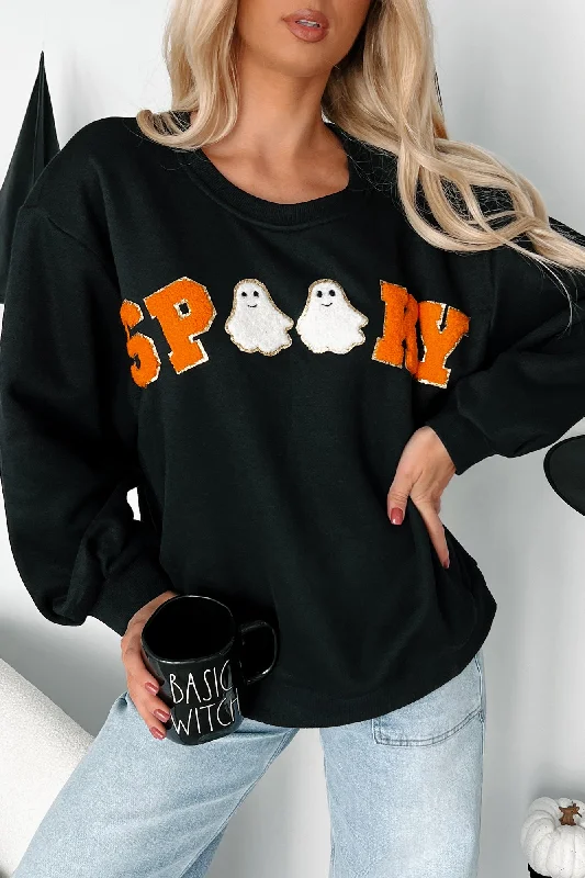 Spook-tacular Friends "Spooky" Patch Sweatshirt (Black)