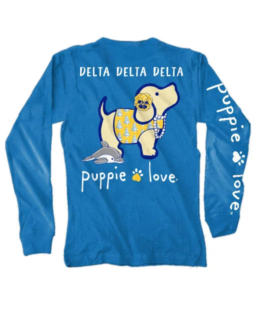 TRI DELTA PUP, ADULT LS (PRINTED TO ORDER)