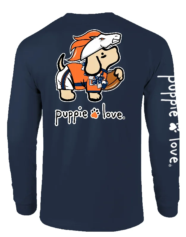 WHITE AND ORANGE MASCOT PUP, ADULT LS (PRINTED TO ORDER)