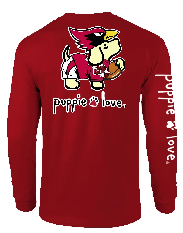 YELLOW AND RED MASCOT PUP, ADULT LS (PRINTED TO ORDER)