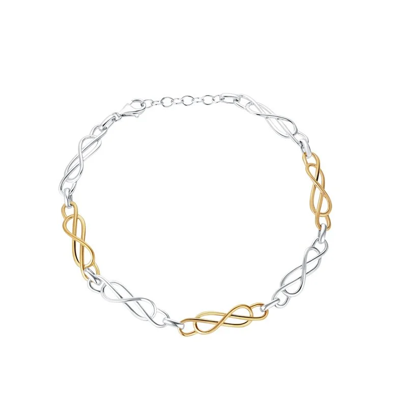 10K Gold & Sterling Silver Celtic Bracelet