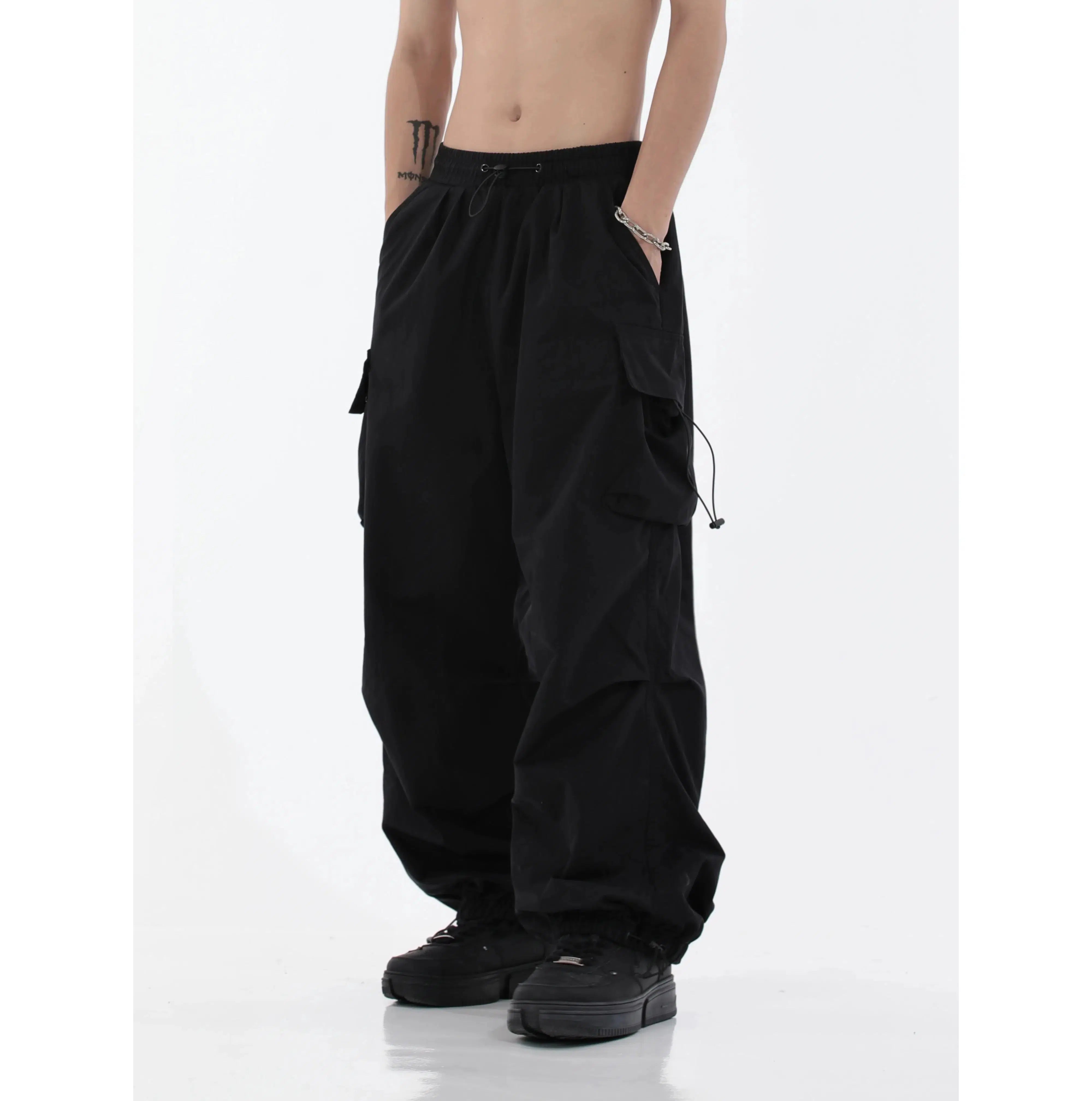 Adjustable Drawstrings Cargo Pants