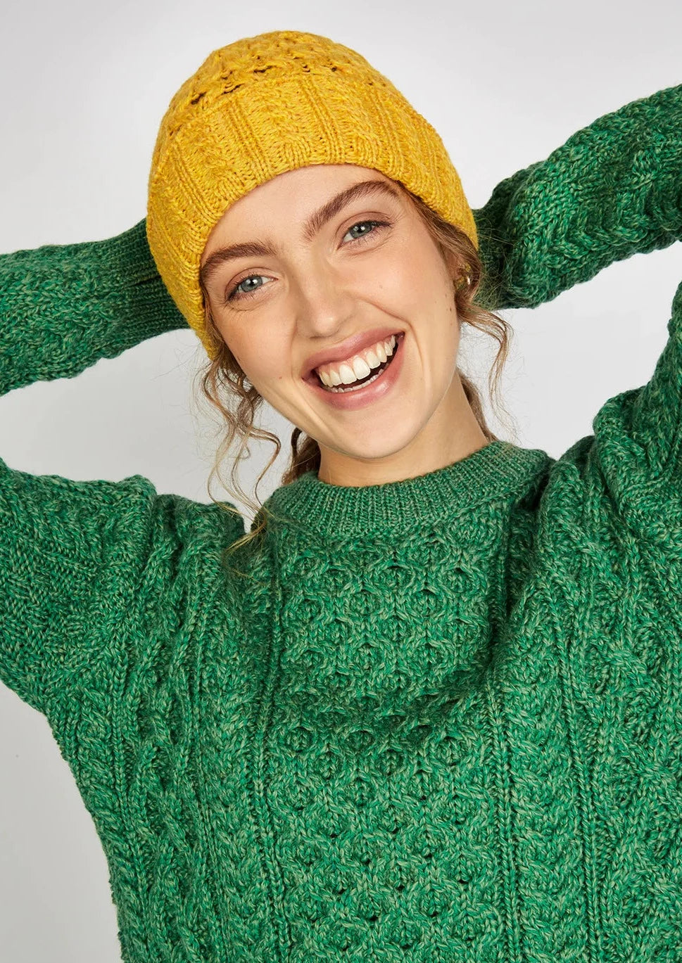 IrelandsEye Aran Hat | Sunflower