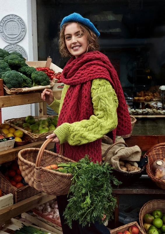 IrelandsEye Diamond Aran Scarf | Bramble Berry