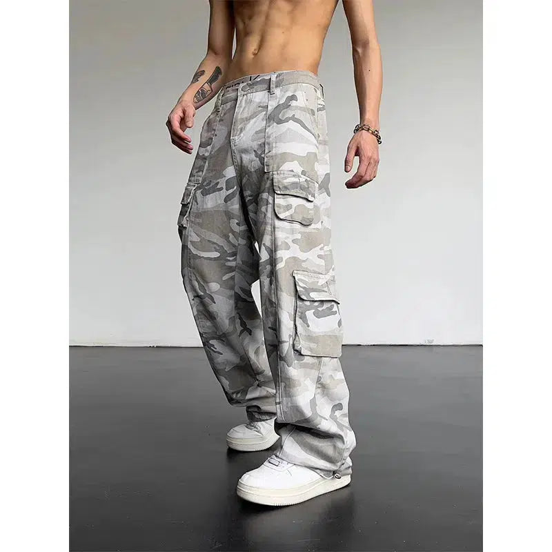 Cargo Gray Camouflage Pants