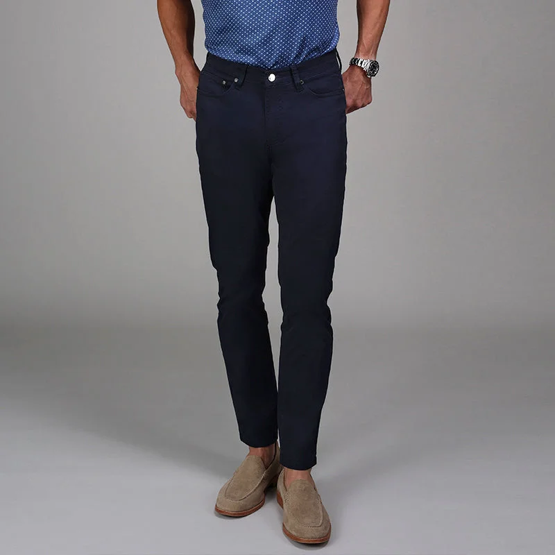 CEO Chino Five Pocket Cotton Stretch Pants Navy