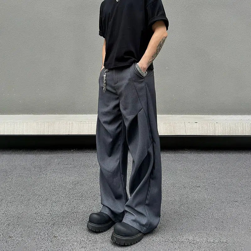 Drape Pleated Pants