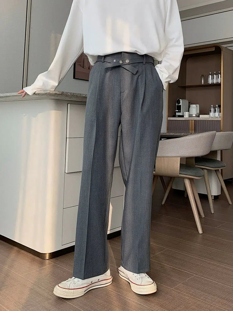 Drape Suit Pleated Pants