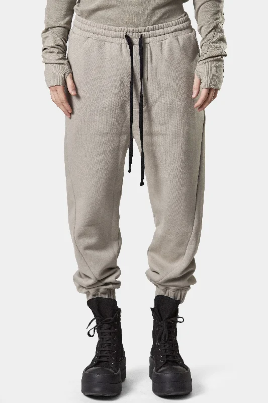 Drop crotch sweatpants, Beige