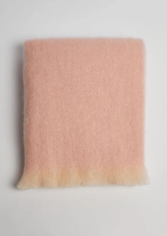 Foxford Mohair Throw | Cherry Blossom