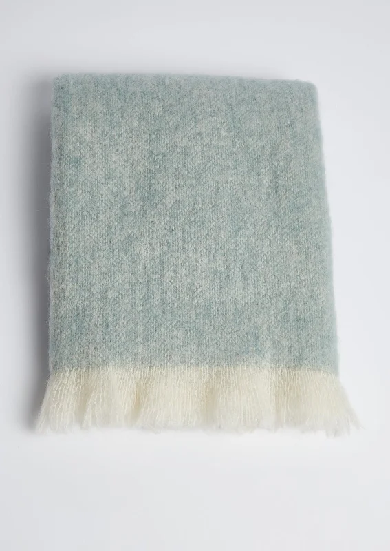 Foxford Mohair Throw | Glendalough Topaz