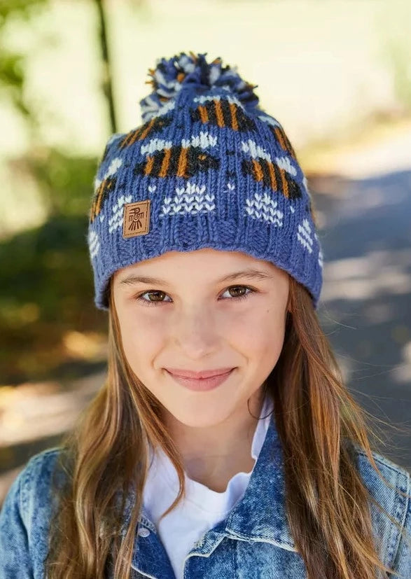 Kids Beehive Bobble Beanie